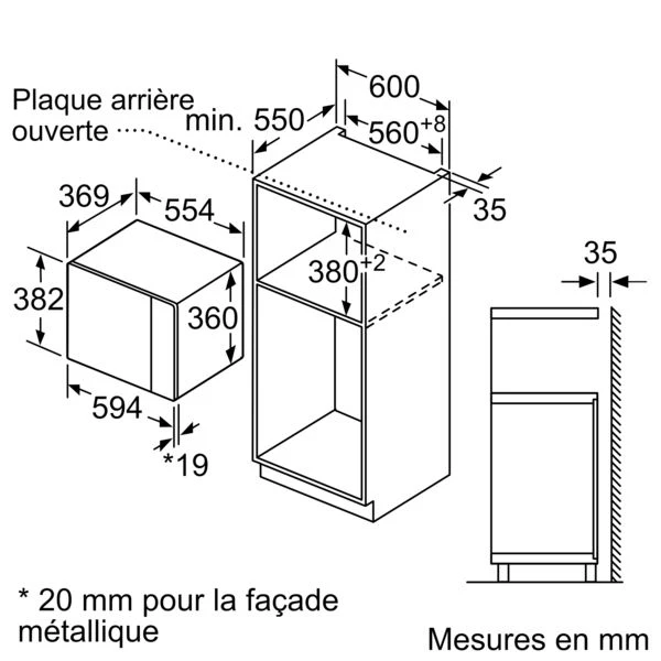Micro-ondes Encastrable Monofonction BOSCH BFL 550 MW 0 9 Micro-ondes Encastrable Monofonction BOSCH BFL 550 MW 0 – Image 7