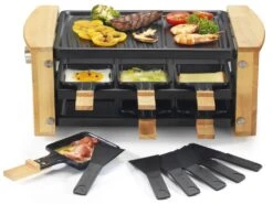 Machine à Raclette KITCHEN CHEF KCWOOD 6 RP