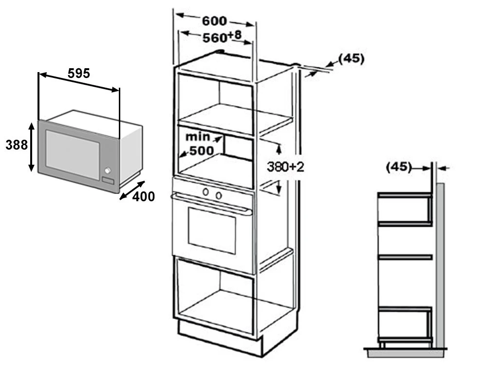 Micro-ondes Encastrable Gril BEKO BMGB25332BG 5 Micro-ondes Encastrable Gril BEKO BMGB25332BG – Image 3